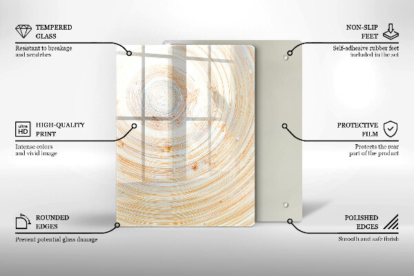 Zaščitna plošča za štedilnik Tekstura lesa