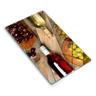 Zaščitna plošča za štedilnik Vinske steklenice in grozdje