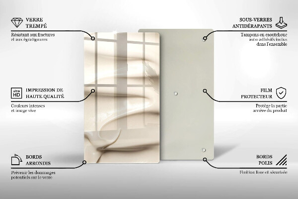 Zaščitna plošča za štedilnik Kremni sladoled