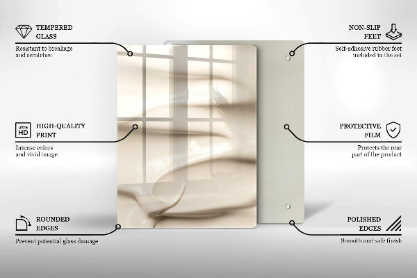 Zaščitna plošča za štedilnik Kremni sladoled