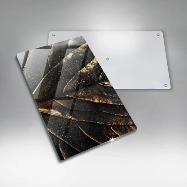 Zaščitna plošča za štedilnik Zlati lističi