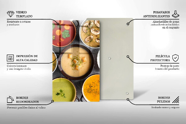 Zaščitna plošča za štedilnik Pisane juhe