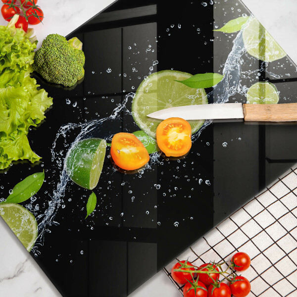 Zaščitna plošča za štedilnik Sočne limete v vodi