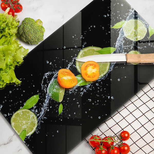 Zaščitna plošča za štedilnik Sočne limete v vodi