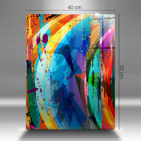 Zaščitna plošča za štedilnik Pisani barvni madeži