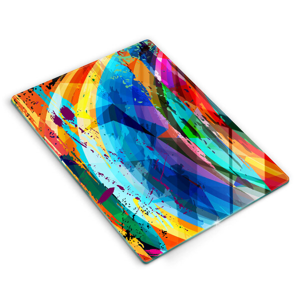 Zaščitna plošča za štedilnik Pisani barvni madeži