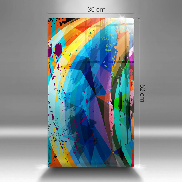 Zaščitna plošča za štedilnik Pisani barvni madeži