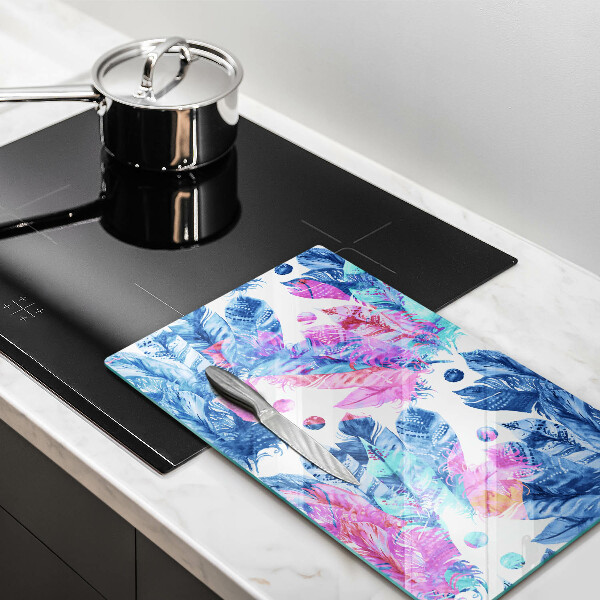 Zaščitna plošča za štedilnik Boho ilustracija perja