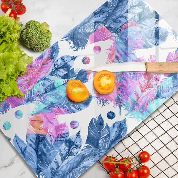 Zaščitna plošča za štedilnik Boho ilustracija perja