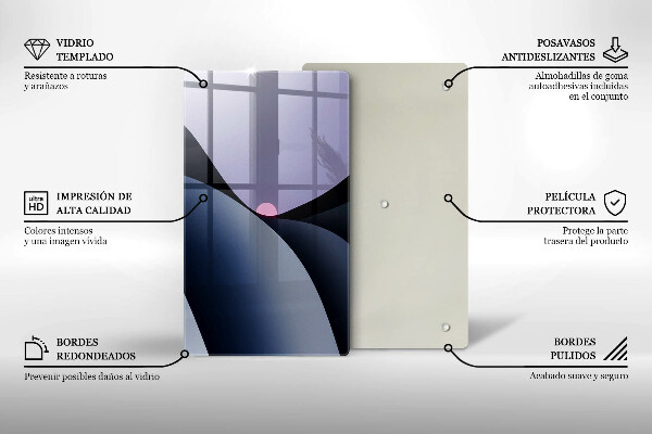 Zaščitna plošča za štedilnik Abstraktne oblike