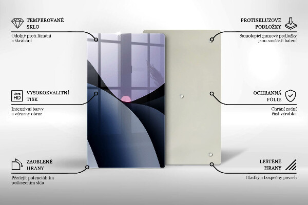 Zaščitna plošča za štedilnik Abstraktne oblike