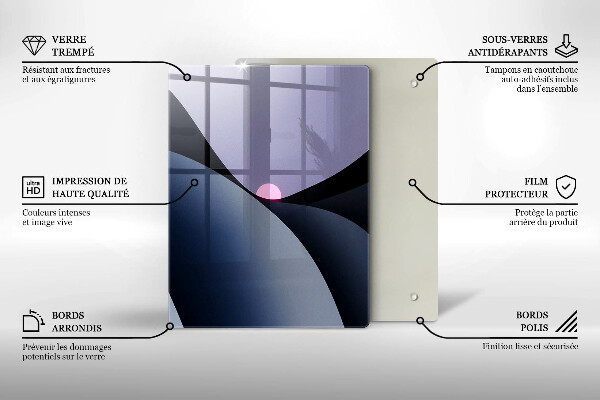 Zaščitna plošča za štedilnik Abstraktne oblike