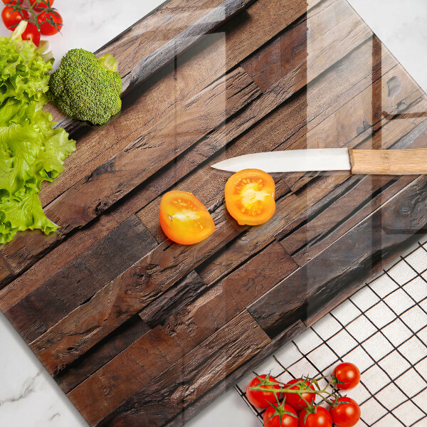 Zaščitna steklena plošča za štedilnik Dekorativne lesene plošče