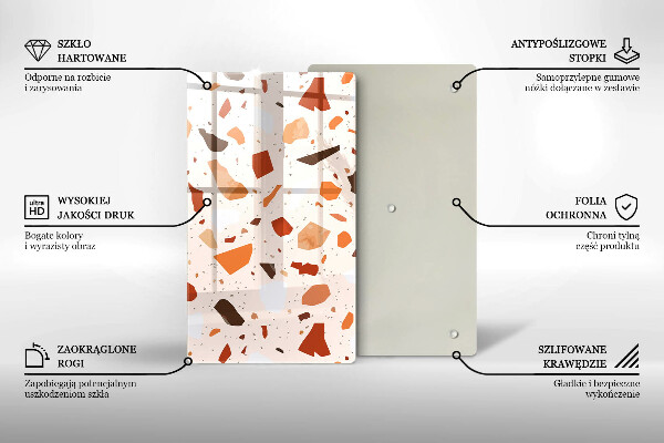 Zaščitna plošča za štedilnik Dekorativna kamenina