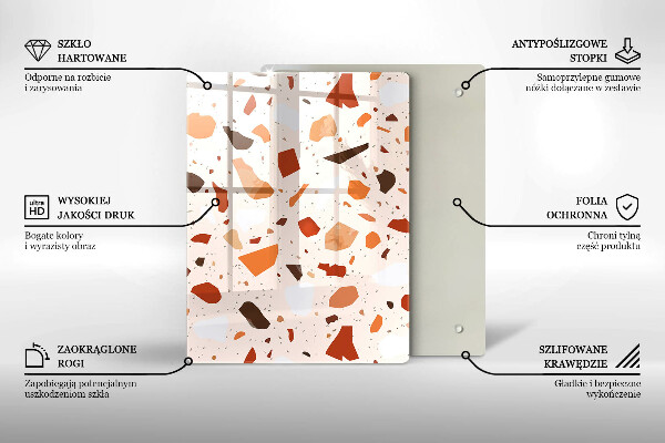 Zaščitna plošča za štedilnik Dekorativna kamenina