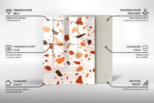 Zaščitna plošča za štedilnik Dekorativna kamenina