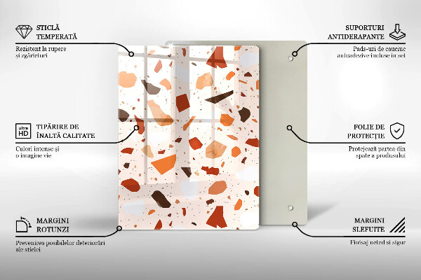 Zaščitna plošča za štedilnik Dekorativna kamenina
