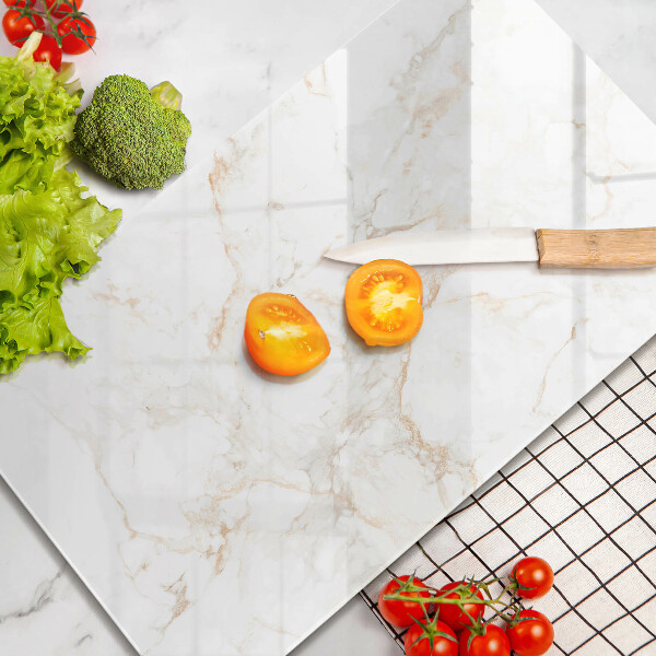 Zaščitna steklena plošča za štedilnik Eleganten marmorni kamen