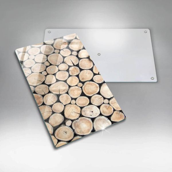 Zaščitna plošča za štedilnik Lesena debla
