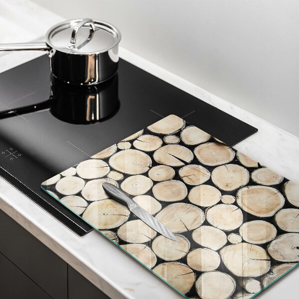 Zaščitna plošča za štedilnik Lesena debla