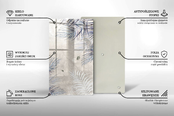 Zaščitna plošča za štedilnik Subtilni listi