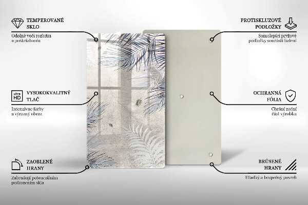 Zaščitna plošča za štedilnik Subtilni listi