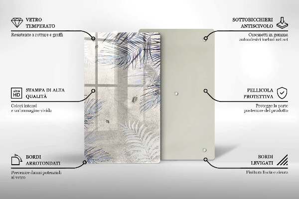 Zaščitna plošča za štedilnik Subtilni listi