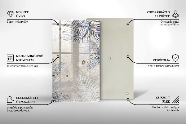 Zaščitna plošča za štedilnik Subtilni listi