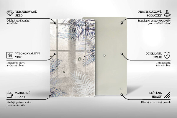 Zaščitna plošča za štedilnik Subtilni listi