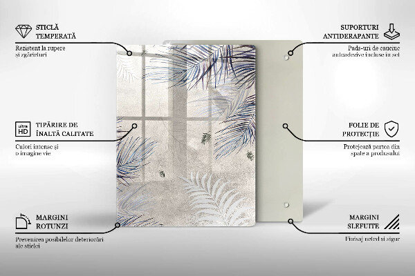 Zaščitna plošča za štedilnik Subtilni listi