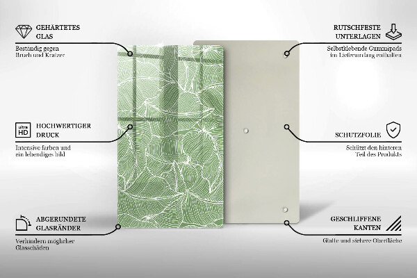 Zaščitna plošča za štedilnik Linearni listi