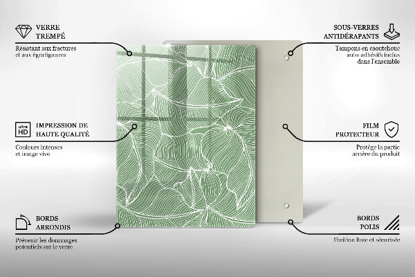Zaščitna plošča za štedilnik Linearni listi