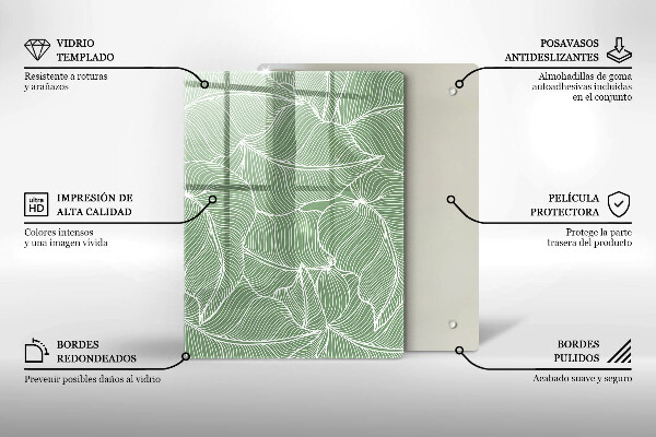 Zaščitna plošča za štedilnik Linearni listi