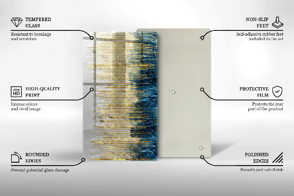Zaščitna plošča za štedilnik Abstrakcija oblikovalca