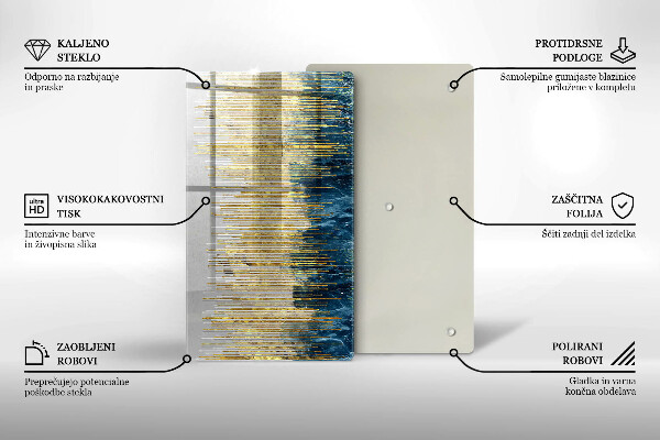 Zaščitna plošča za štedilnik Abstrakcija oblikovalca