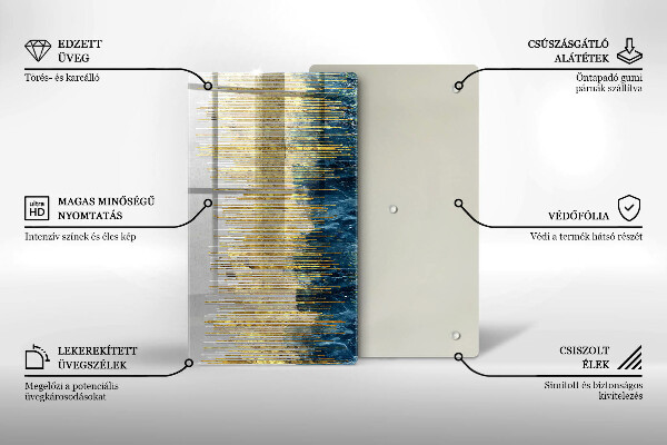 Zaščitna plošča za štedilnik Abstrakcija oblikovalca