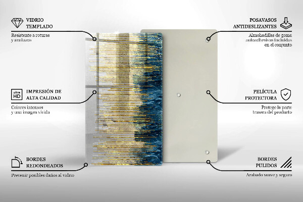 Zaščitna plošča za štedilnik Abstrakcija oblikovalca
