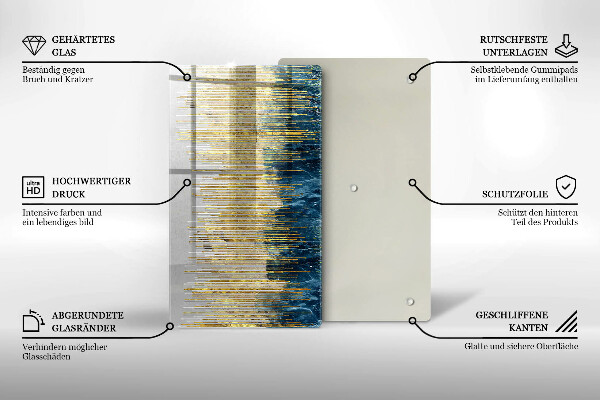 Zaščitna plošča za štedilnik Abstrakcija oblikovalca