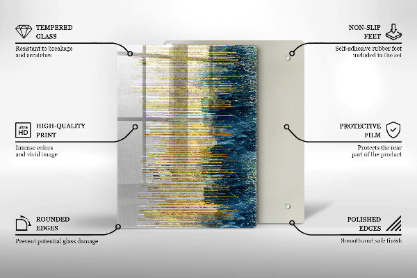 Zaščitna plošča za štedilnik Abstrakcija oblikovalca