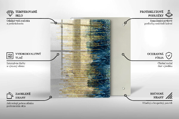 Zaščitna plošča za štedilnik Abstrakcija oblikovalca