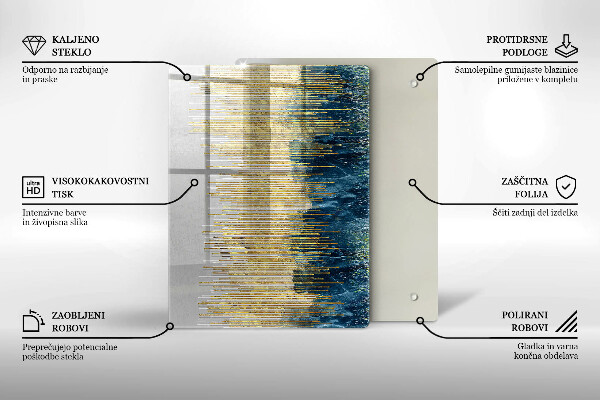 Zaščitna plošča za štedilnik Abstrakcija oblikovalca