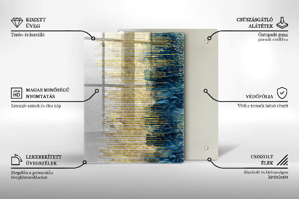 Zaščitna plošča za štedilnik Abstrakcija oblikovalca