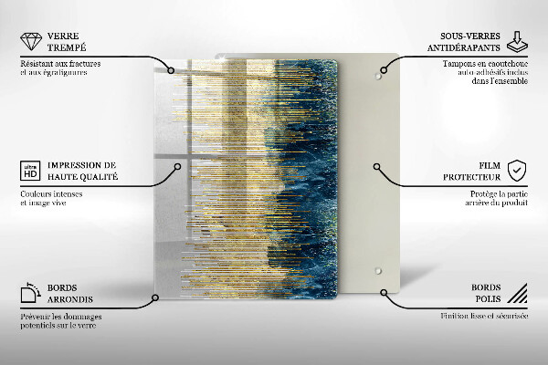 Zaščitna plošča za štedilnik Abstrakcija oblikovalca