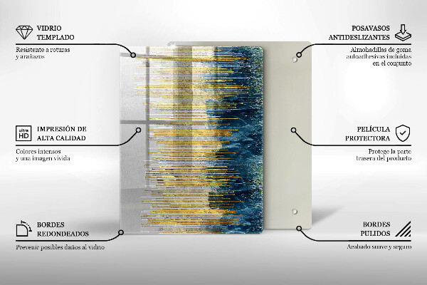 Zaščitna plošča za štedilnik Abstrakcija oblikovalca