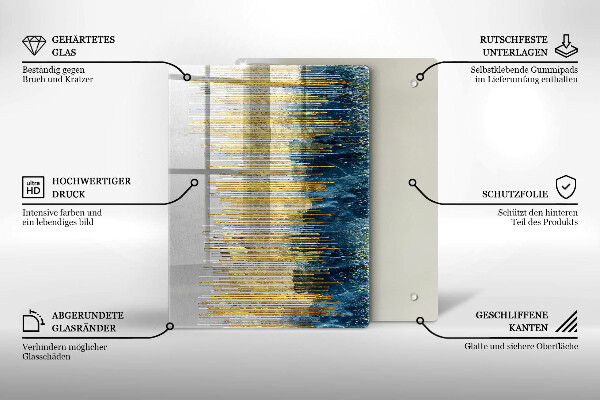Zaščitna plošča za štedilnik Abstrakcija oblikovalca