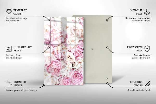 Zaščitna steklena plošča za štedilnik Šopek potonike