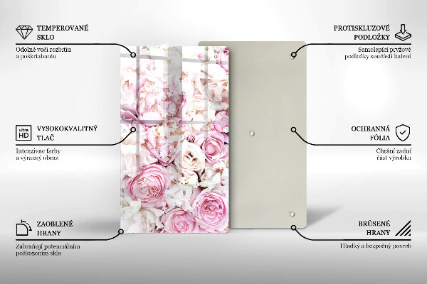 Zaščitna steklena plošča za štedilnik Šopek potonike