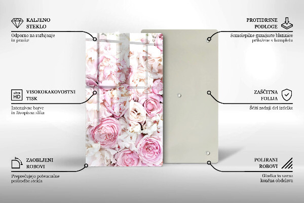 Zaščitna steklena plošča za štedilnik Šopek potonike