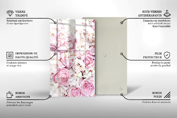 Zaščitna steklena plošča za štedilnik Šopek potonike