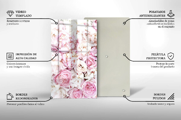 Zaščitna steklena plošča za štedilnik Šopek potonike